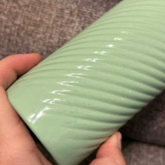 Starbucks 2023 Sage Spiral Mint Green Stainless Steel Pastel Tumbler No Straw - Picture 3 of 8